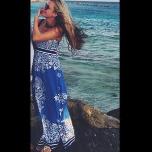 Vineyard Vines, Strapless, Full Length Dress